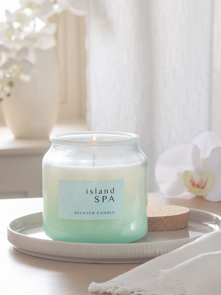 Island Spa Eucalyptus Bergamot Country Classics Jar Candle - Image 1 of 4 Island Spa Eucalyptus Bergamot Country Classics Jar Candle - Image 1 of 4