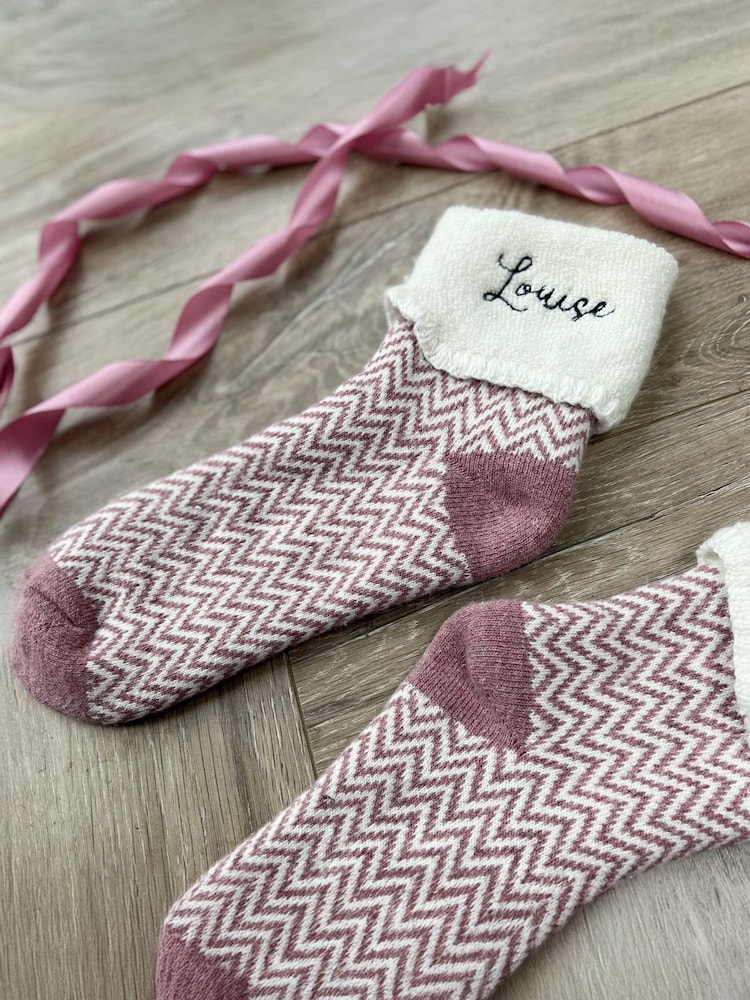 Solesmith Personalised Chevron Cosy Socks - Image 3 of 3