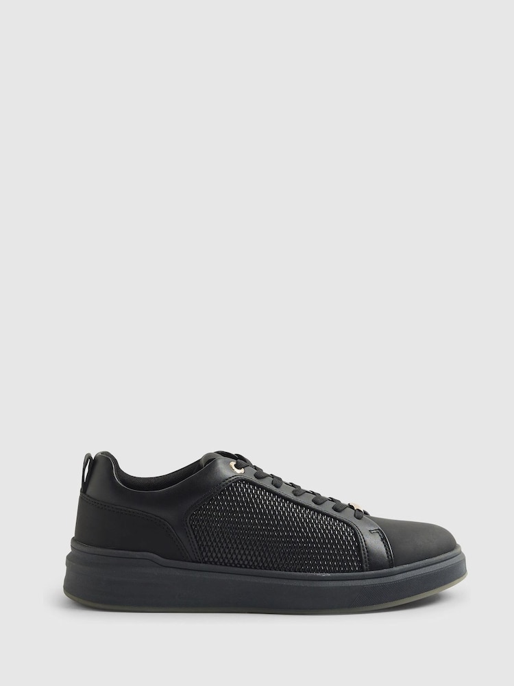 River Island Black Lace Up Cupsole Trainers - Image 2 of 5 River Island Black Lace Up Cupsole Trainers - Image 2 of 5