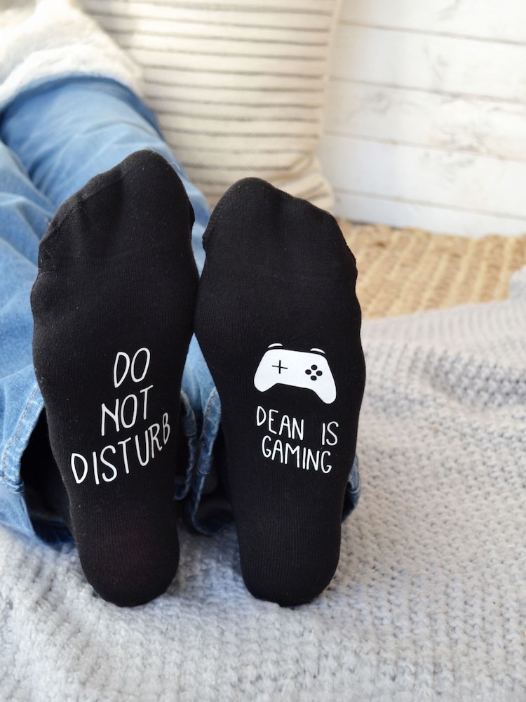 Solesmith Do Not Disturb Gaming Socks - Image 1 of 3 Solesmith Do Not Disturb Gaming Socks - Image 1 of 3