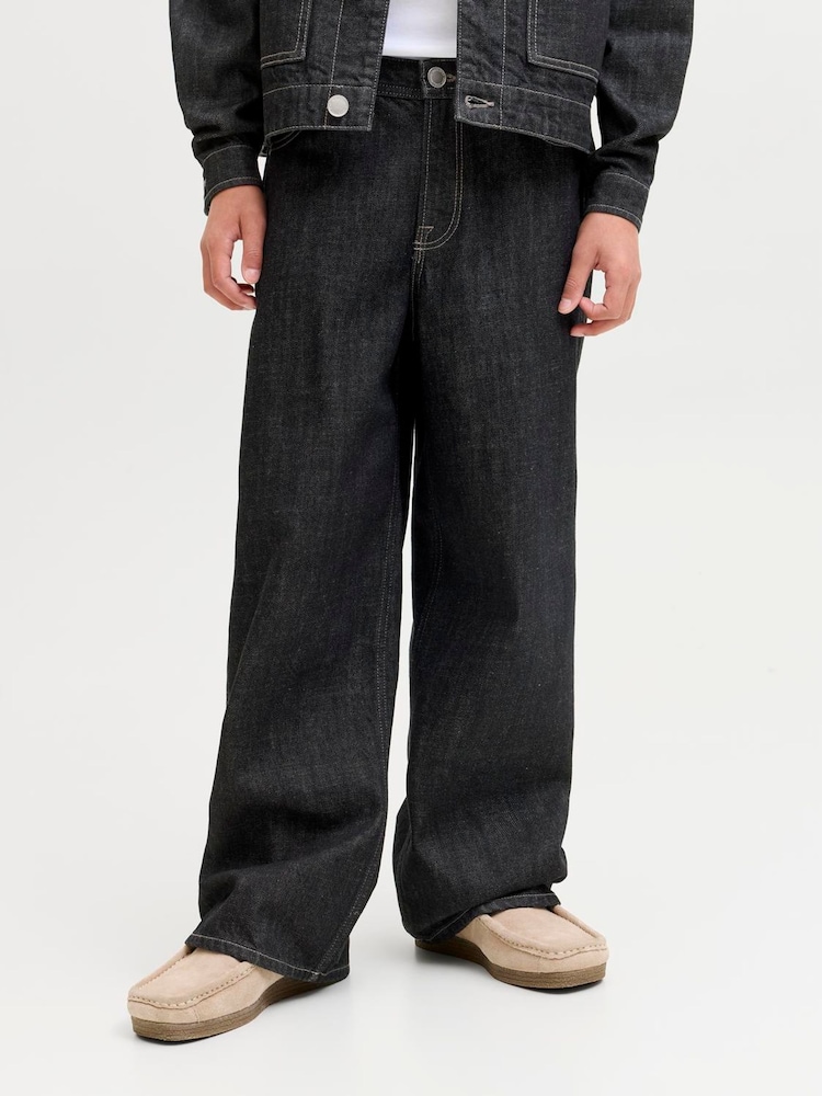 JACK & JONES JUNIOR Blue Dave Wide Fit Jeans - Image 1 of 8