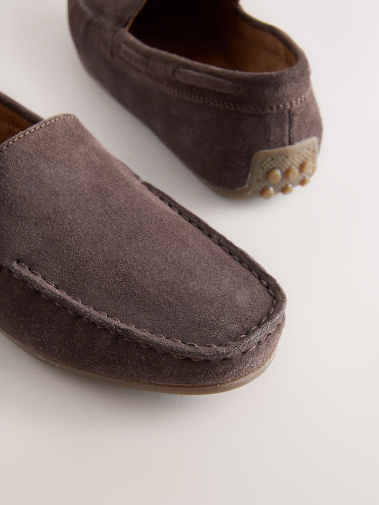 Suede Chocolate Brown Standard Fit (F) Loafers - Image 5 of 5 Suede Chocolate Brown Standard Fit (F) Loafers - Image 5 of 5
