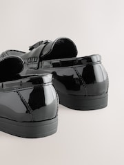Black Patent Tassel Standard Fit (F) Smart Loafers - Image 4 of 5