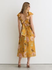 Reiss Yellow Lucy Dress - Image 7 of 8