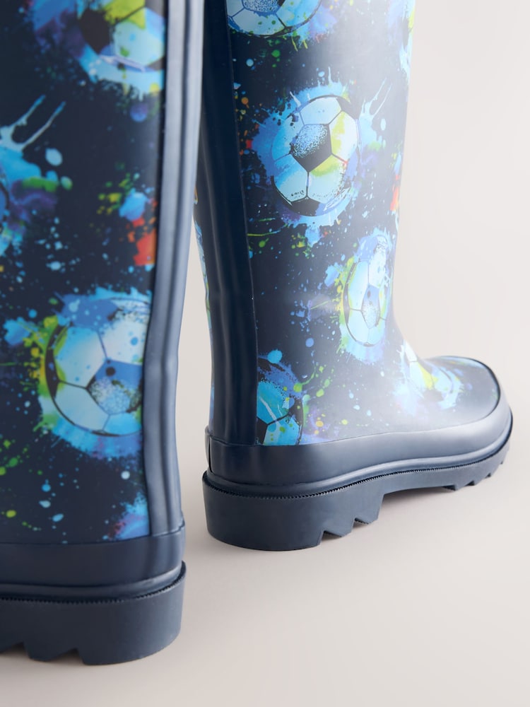Fútbol azul marino - Botas de agua de goma - Imagen 6 de 6 Fútbol azul marino - Botas de agua de goma - Imagen 6 de 6