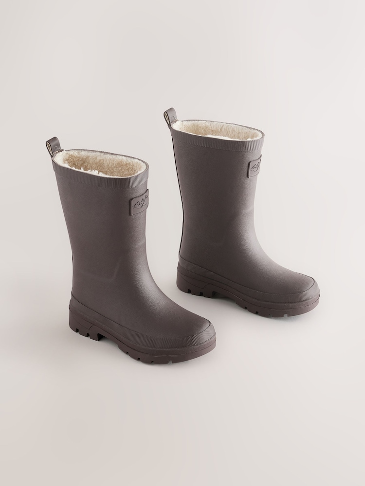 Chocolate Brown Warm Lined Wellies - Image 1 of 5