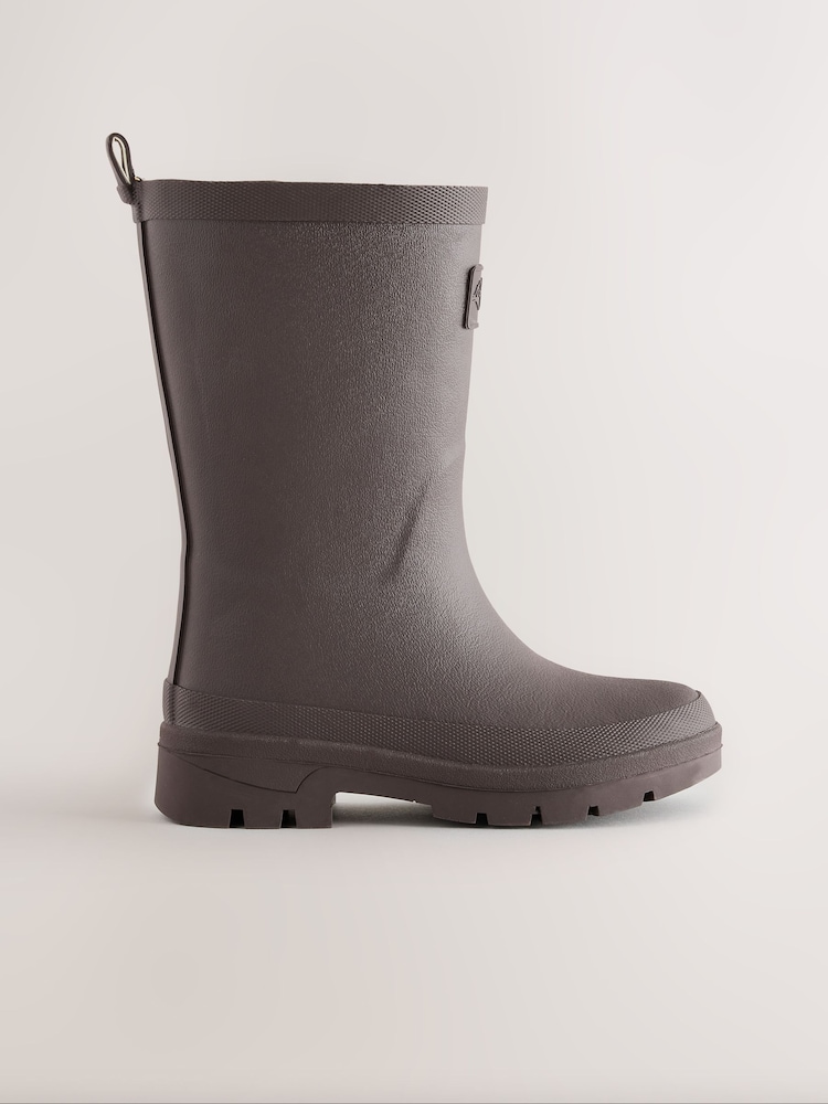 Chocolate Brown Warm Lined Wellies - Image 2 of 5