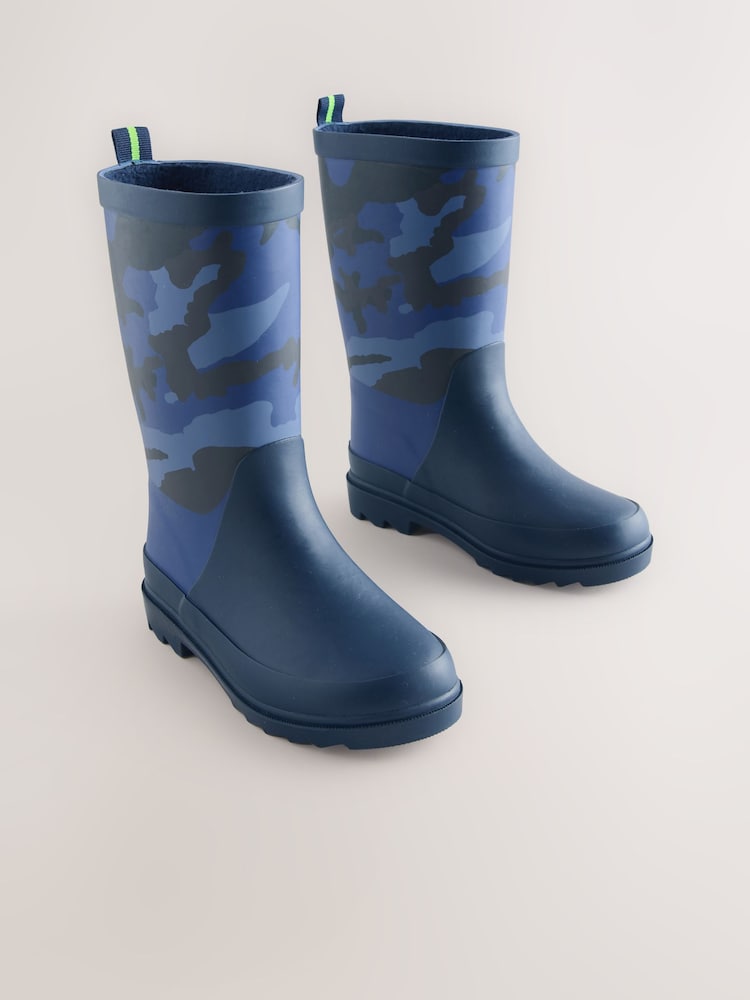Navy Camo - Rubber Wellies - Larawan 1 ng 5
