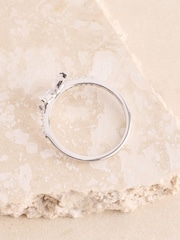 Sterling Silver Butterfly Cubic Zirconia Ring - Image 5 of 5