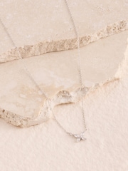 Srpskohrvatski / srpskohrvatski - Butterfly Cubic Zirconia Necklace - Slika 1 od 3