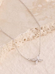 Srpskohrvatski / srpskohrvatski - Butterfly Cubic Zirconia Necklace - Slika 3 od 3