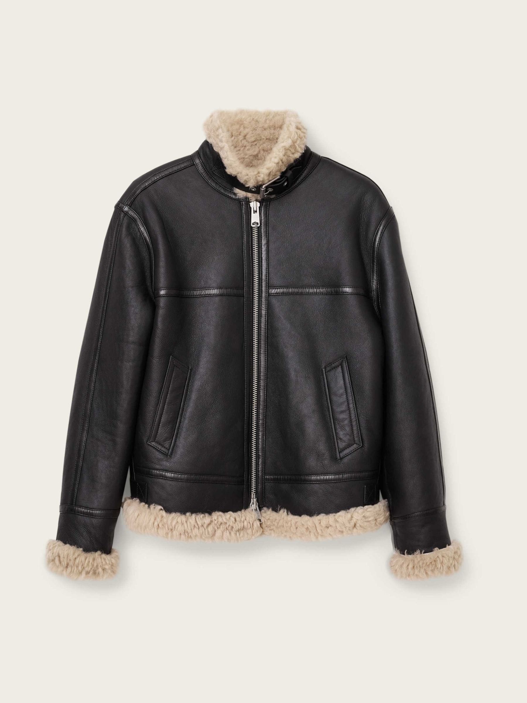 Buy AllSaints Black Lorel Flying Jacket from Next USA