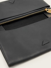 AllSaints Black Harluna Clutch - Image 4 of 6