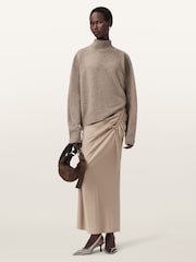 AllSaints Brown Asha Jumper - Image 6 of 8
