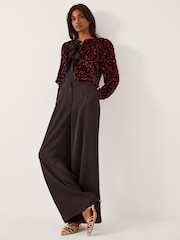 Monsoon Red Belinda Bow Sequin Jacket - Image 1 of 4