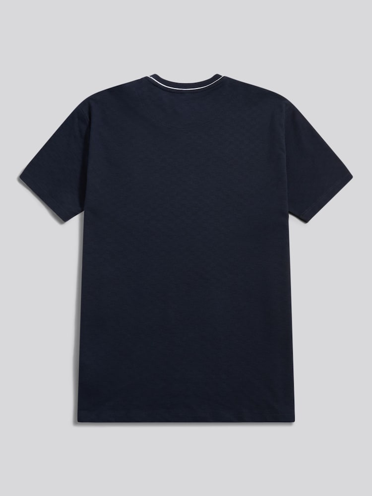 U.S. Polo Assn. Blue Tipped Pique T-Shirt - Image 2 of 3 U.S. Polo Assn. Blue Tipped Pique T-Shirt - Image 2 of 3