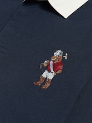 U.S. Polo Assn Blue Chuck Rugby Shirt - Image 3 of 3