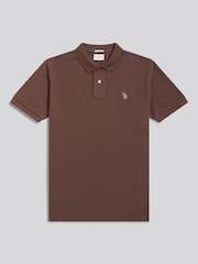 U.S. Polo Assn. Cămaşă polo slim fit din material pique - Imaginea 5 din 8