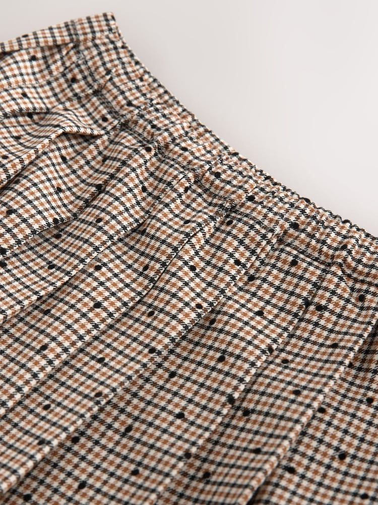 Neutral Check Pleated Skirt (3-16yrs) - Image 8 of 8 Neutral Check Pleated Skirt (3-16yrs) - Image 8 of 8