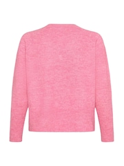 Kaffe Pink V-Neck Jumper - Image 6 of 6