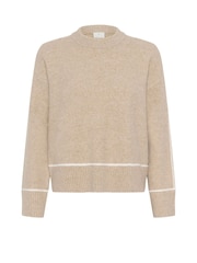 Kaffe Grey KAjinie Knit Jumper - Image 5 of 6