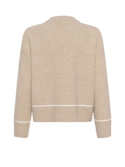 Kaffe Grey KAjinie Knit Jumper - Image 6 of 6
