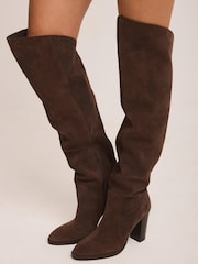 Mint Velvet Nova Suede Long Boots - Imagen 1 de 6