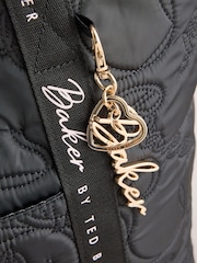 Baker by Ted Baker Black Back to School Quilted Bow Tote Bag - Image 11 of 14