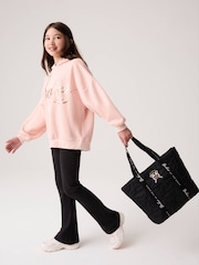 Baker by Ted Baker Black Back to School Quilted Bow Tote Bag - Image 2 of 14
