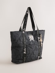Baker by Ted Baker Black Back to School Quilted Bow Tote Bag - Image 7 of 14