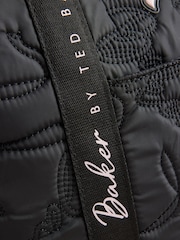 Baker by Ted Baker Black Back to School Quilted Bow Tote Bag - Image 9 of 14