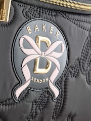 Baker by Ted Baker Back to School Black Quilted Bow Lunch Bag - Image 5 of 7