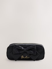 Baker by Ted Baker Back to School Black Satin Bow Pencil Case - Image 2 of 6