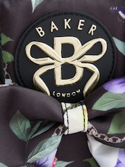 Baker by Ted Baker Back to School Black Floral Bow Lunch Bag - Image 4 of 6