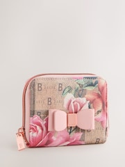 Porte-monnaie Baker by Ted Baker, motif fleuri Monogram et nœud, rentrée scolaire - Image 1 de 5