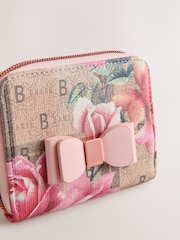 Porte-monnaie Baker by Ted Baker, motif fleuri Monogram et nœud, rentrée scolaire - Image 4 de 5