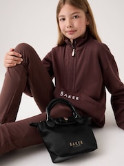 Baker by Ted Baker Back to School Black Nylon with Croc Bow Small Tote Bag - Image 4 of 11