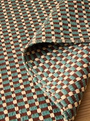 MADE.COM Teal Blue Ember Rug - Image 3 of 5