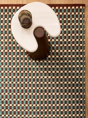 MADE.COM Teal Blue Ember Rug - Image 5 of 5