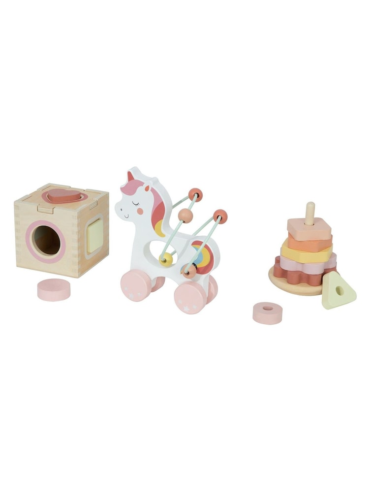 Tooky Toy Wooden 3 in 1 Unicorn Toy - Image 1 of 1 Tooky Toy Wooden 3 in 1 Unicorn Toy - Image 1 of 1