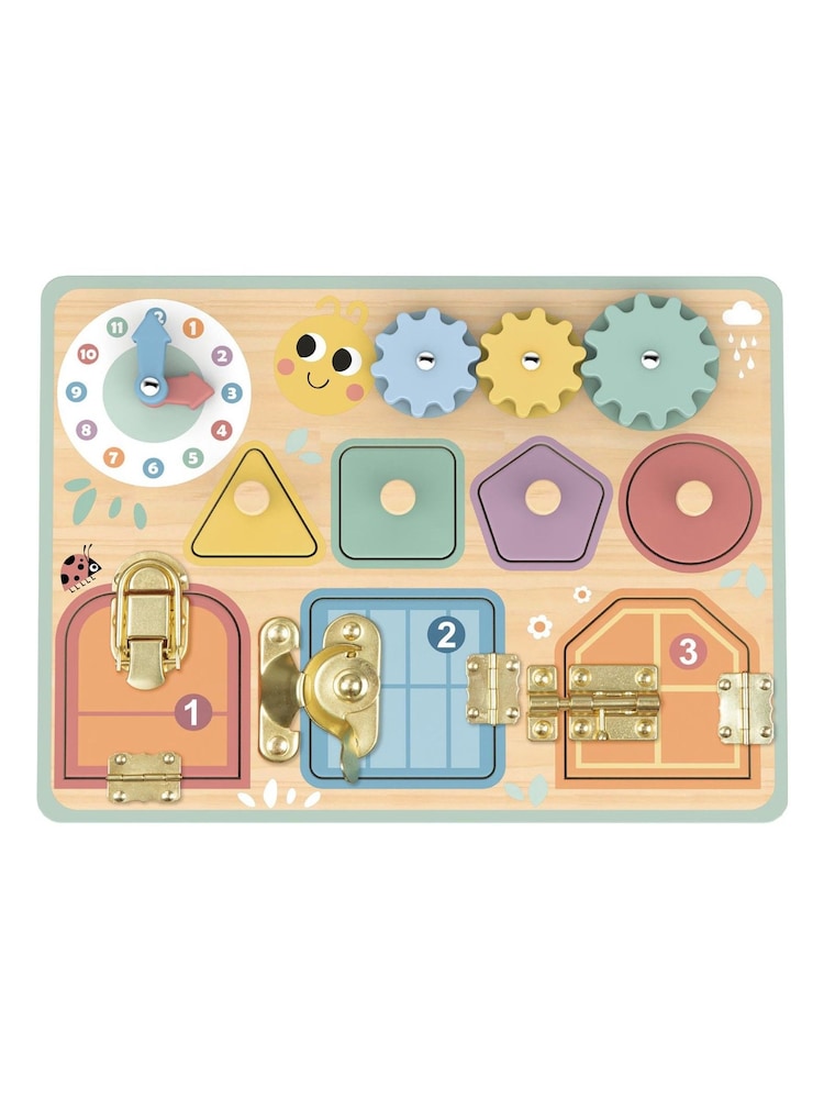 Tooky Toy Wooden Busy Board - Image 1 of 1