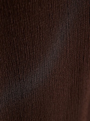 River Island Brown Textured Side Tie T-Shirt & Wide Leg Trousers Set - Image 5 of 5