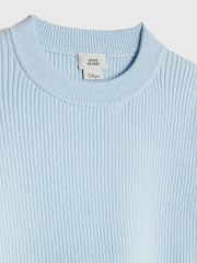 River Island Blue Bow Sleeve Jumper & Knitted Trousers Set - Image 4 of 5