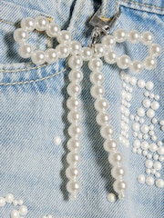 River Island Pearl Mom Shorts - Imaginea 3 din 4