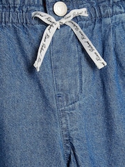 River Island Blue Pull On Wide Leg Jeans - Image 3 of 3