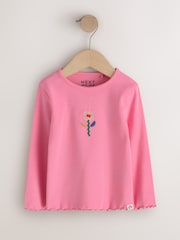 Ecru Rainbow Horse - 5 Pack Long Sleeve Ribbed Tops (3mths-7yrs) - Image 4 of 10