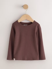 Neutro - Long Sleeve Ribbed Tops 5 Pack (3mths-7yrs) - Imagem 4 de 10