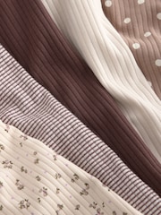 Neutro - Long Sleeve Ribbed Tops 5 Pack (3mths-7yrs) - Imagem 8 de 10