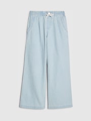 River Island Blue Pull On Wide Leg Jeans - Image 1 of 5
