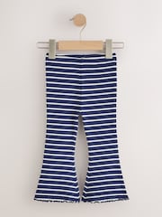 Grønn/Rosa - Ribbestrikkede Flare Leggings 5 Pakke (1 til327år) - Bilde 5 av 9